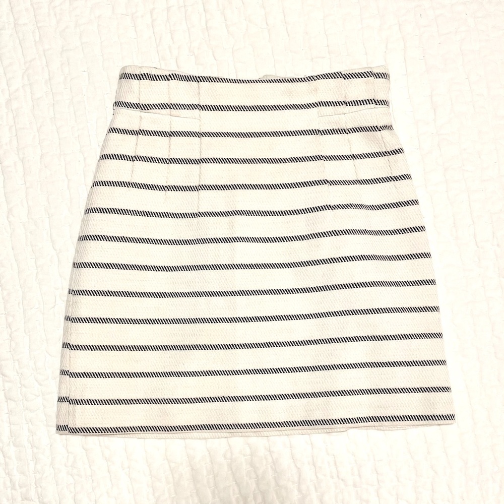 Nautical striped mini skirt